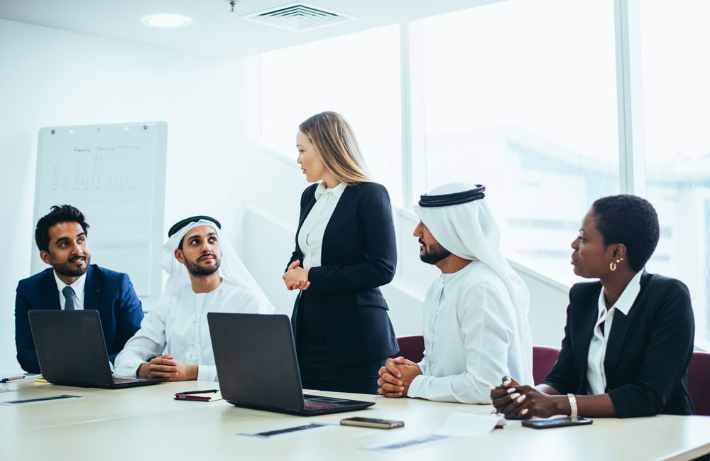 Diverse business meeting Metabiz Corporate Services Trademark Business Setup Experts in Dubai and UAE